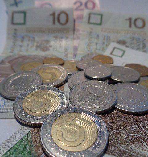 monety i banknoty u dobrej księgowej